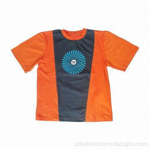 Children's T-shirt with Printing, Made of 100% Cotton Material